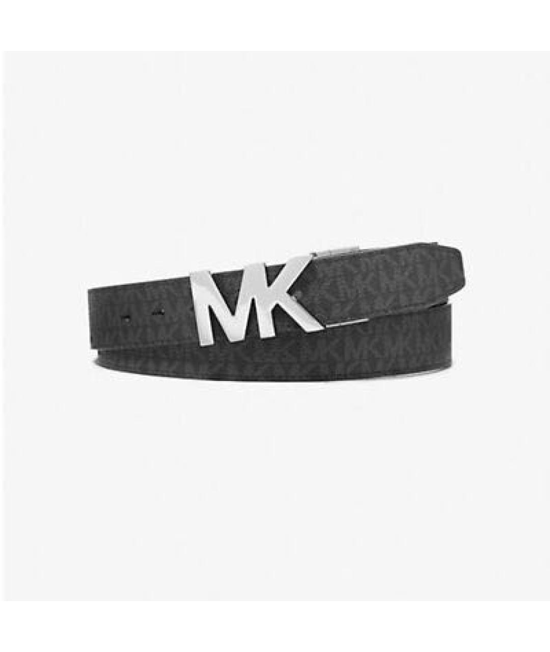 MICHAEL KORS Черный кожаный ремень, фото 6