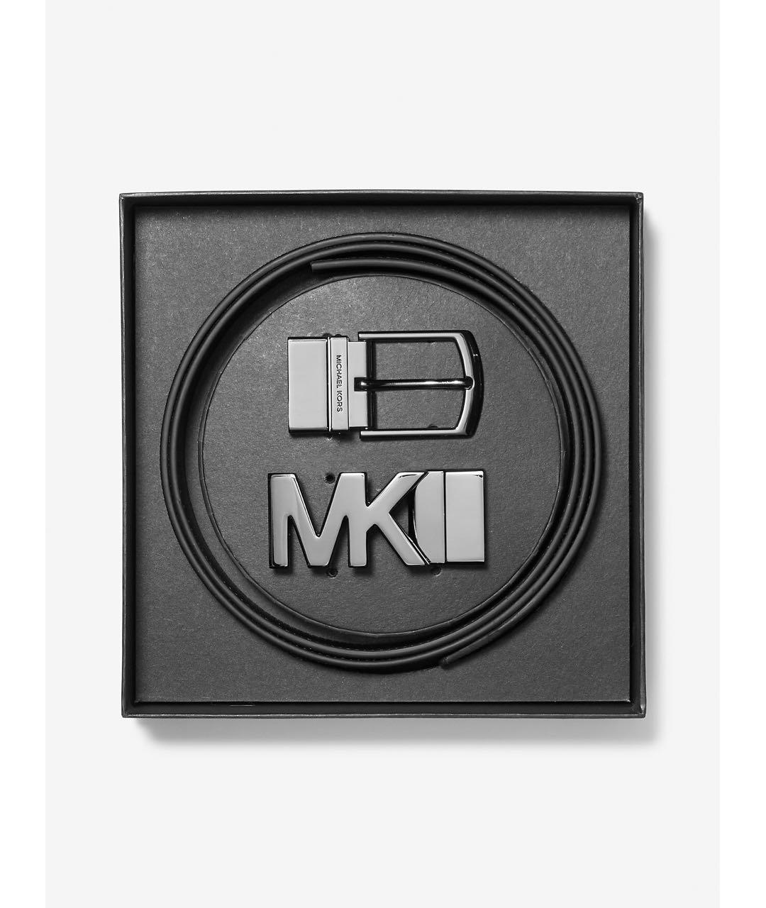 MICHAEL KORS Черный кожаный ремень, фото 5