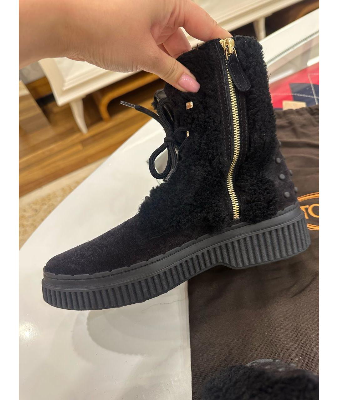 TOD'S Черные ботинки, фото 2