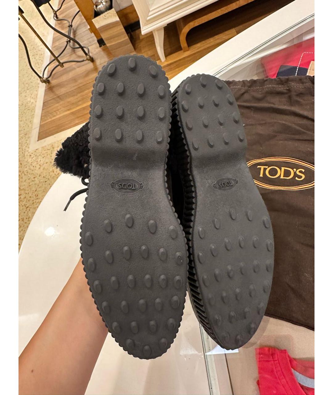 TOD'S Черные ботинки, фото 7
