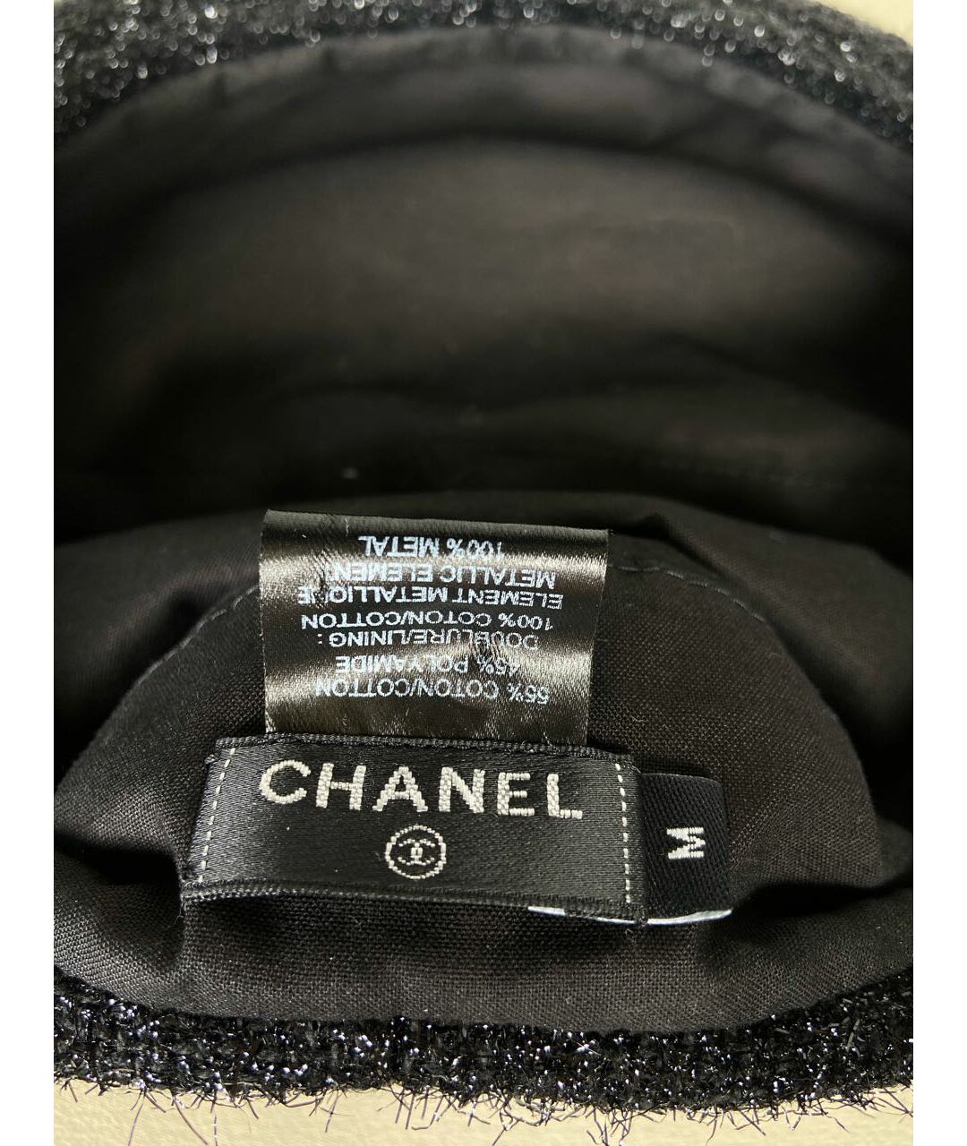 CHANEL PRE-OWNED Черная шапка, фото 5