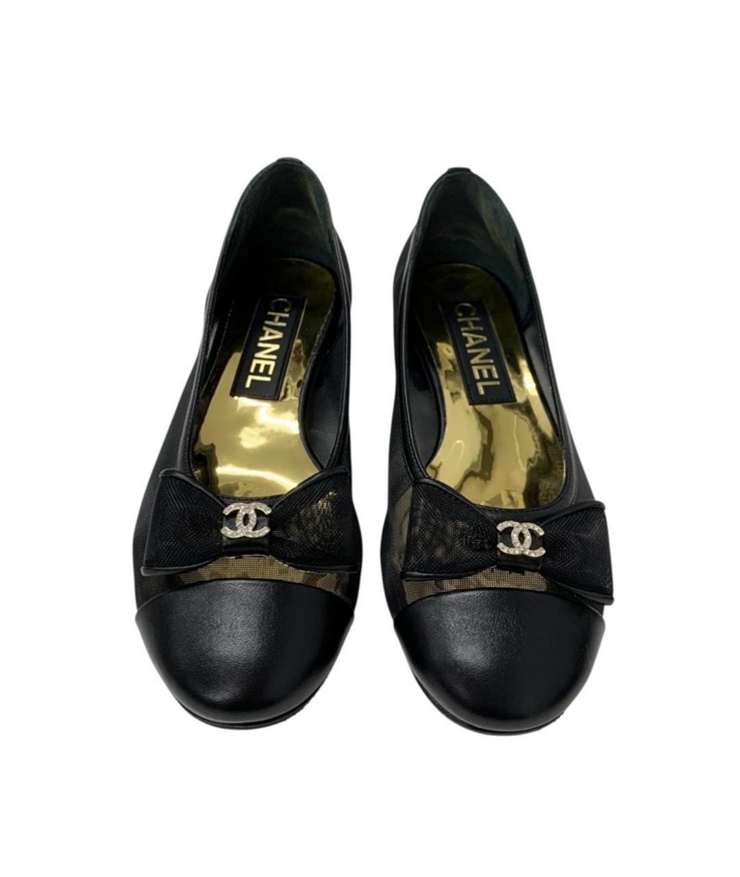 CHANEL Черные балетки, фото 1