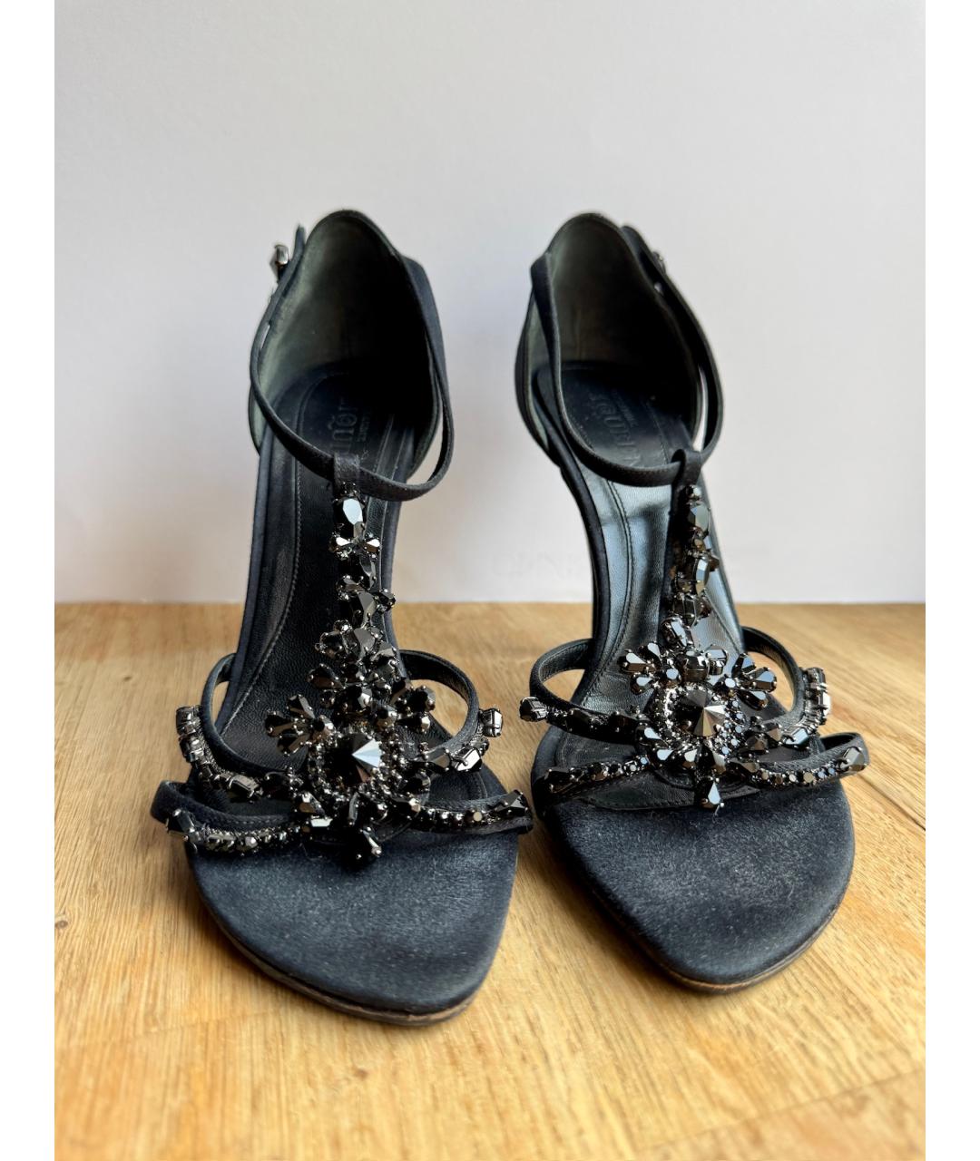 ALEXANDER MCQUEEN Черные босоножки, фото 4
