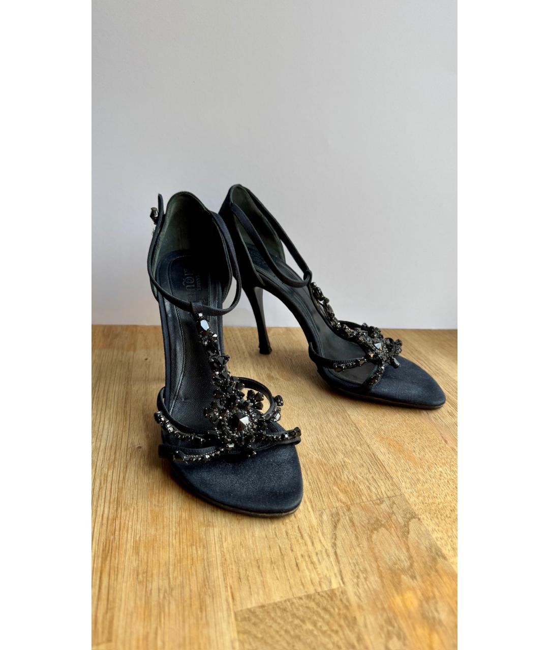 ALEXANDER MCQUEEN Черные босоножки, фото 2