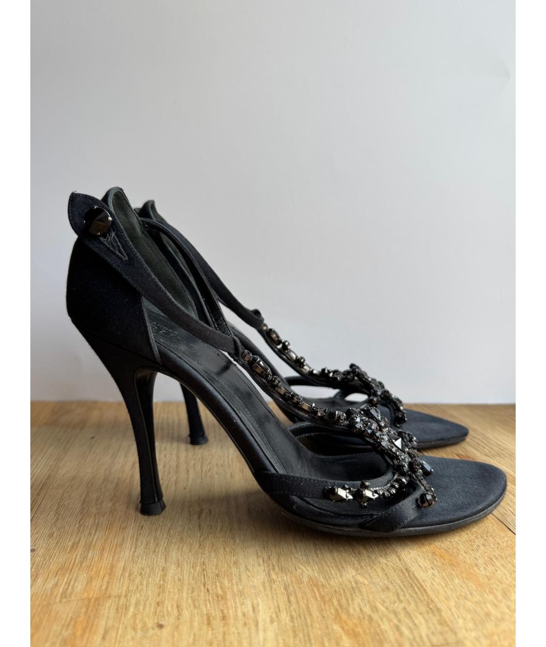 ALEXANDER MCQUEEN Черные босоножки, фото 8