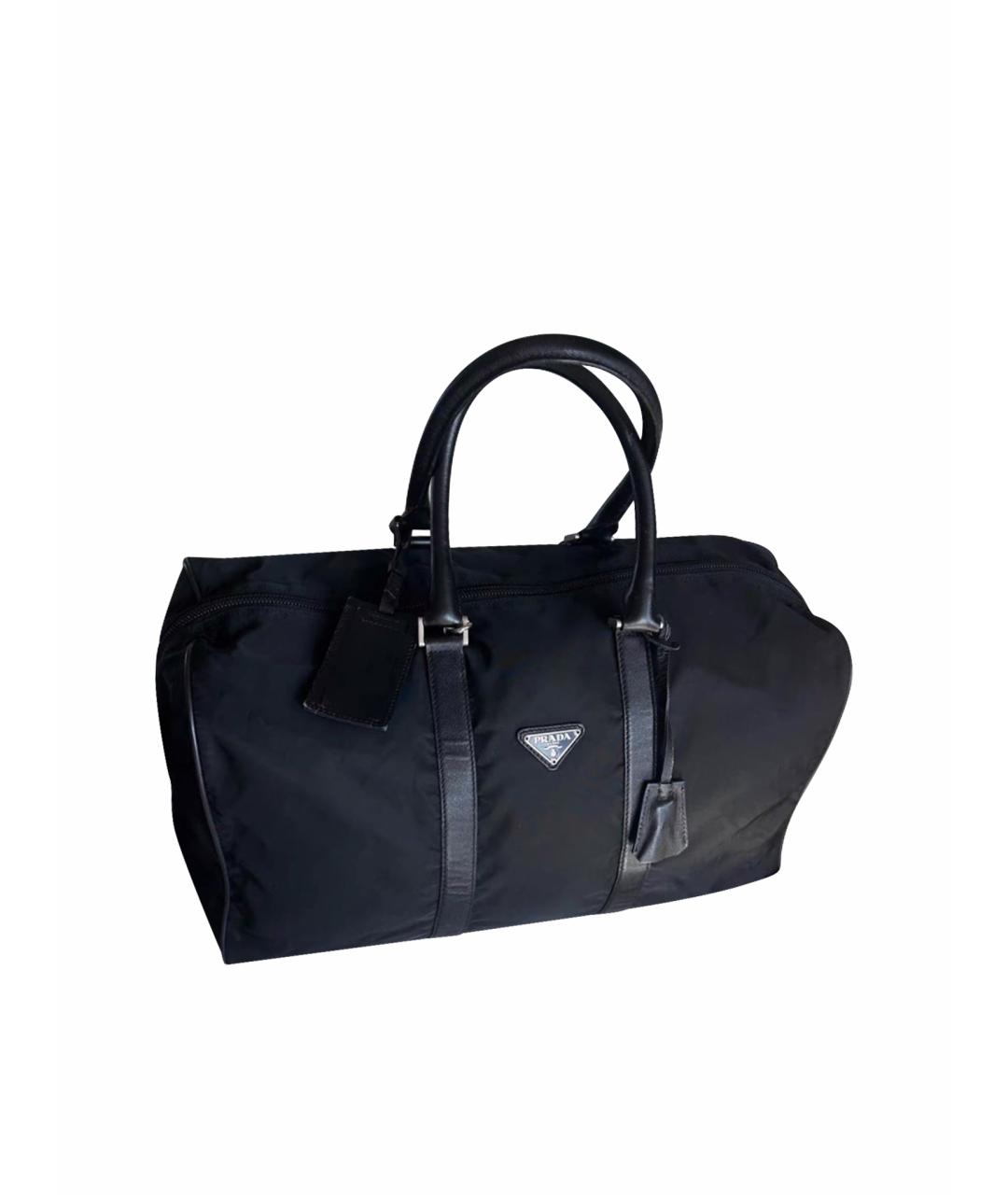 PRADA Черная дорожная/спортивная сумка, фото 1