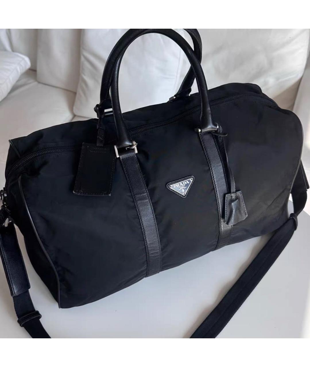 PRADA Черная дорожная/спортивная сумка, фото 3