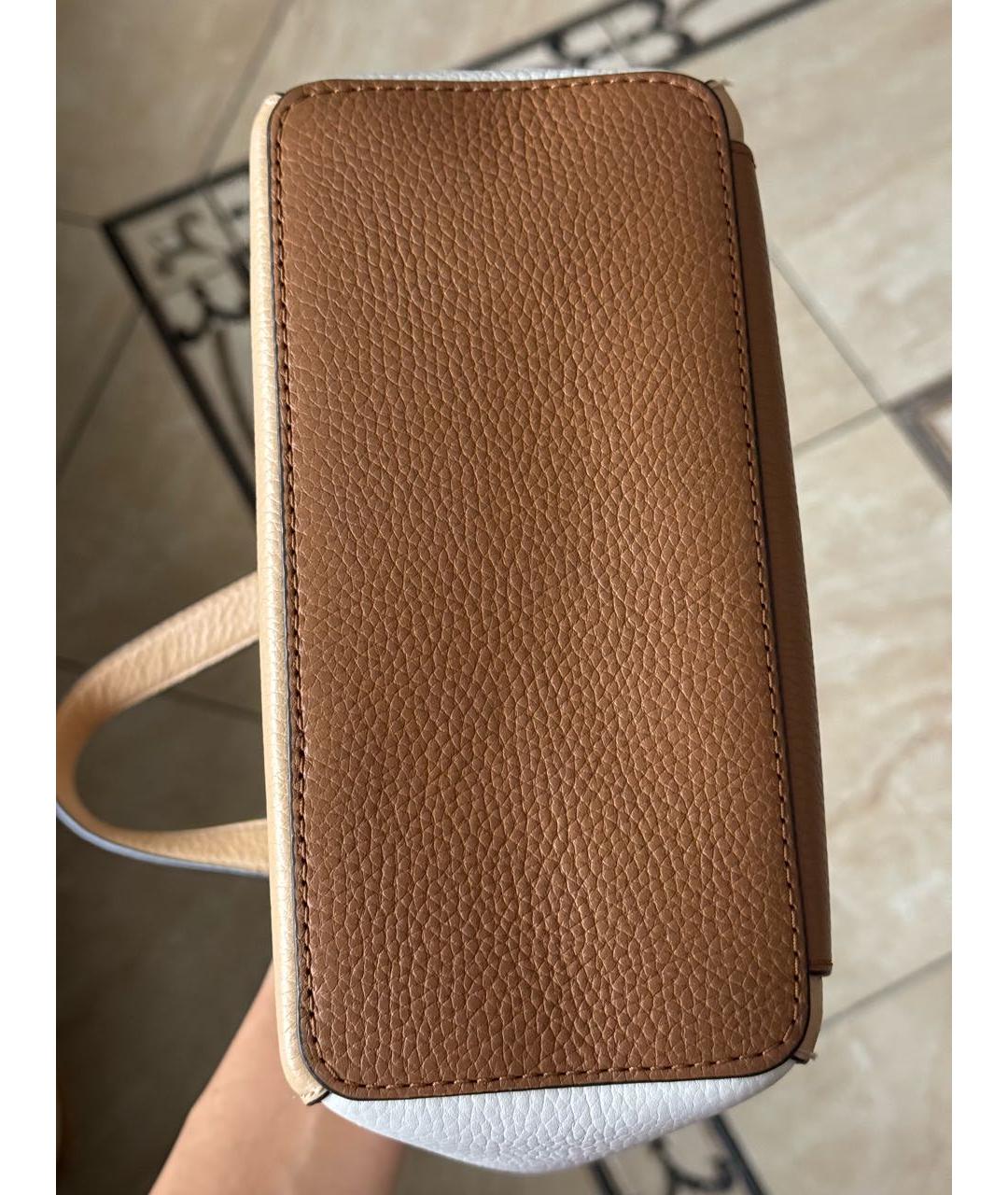 MICHAEL KORS Коричневая кожаная сумка тоут, фото 6