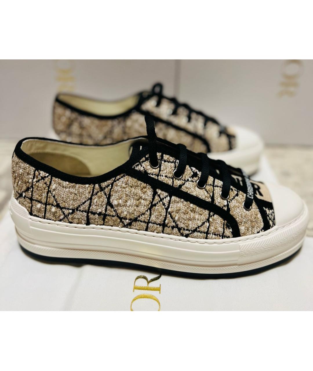 CHRISTIAN DIOR Бежевые кеды, фото 6