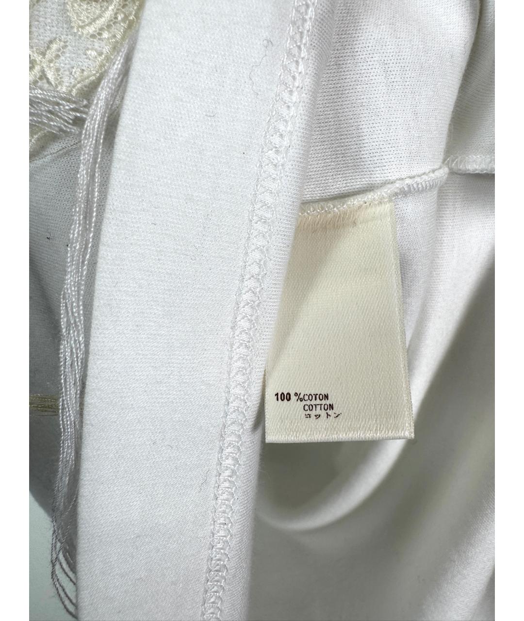 LOUIS VUITTON Белая хлопковая майка, фото 6