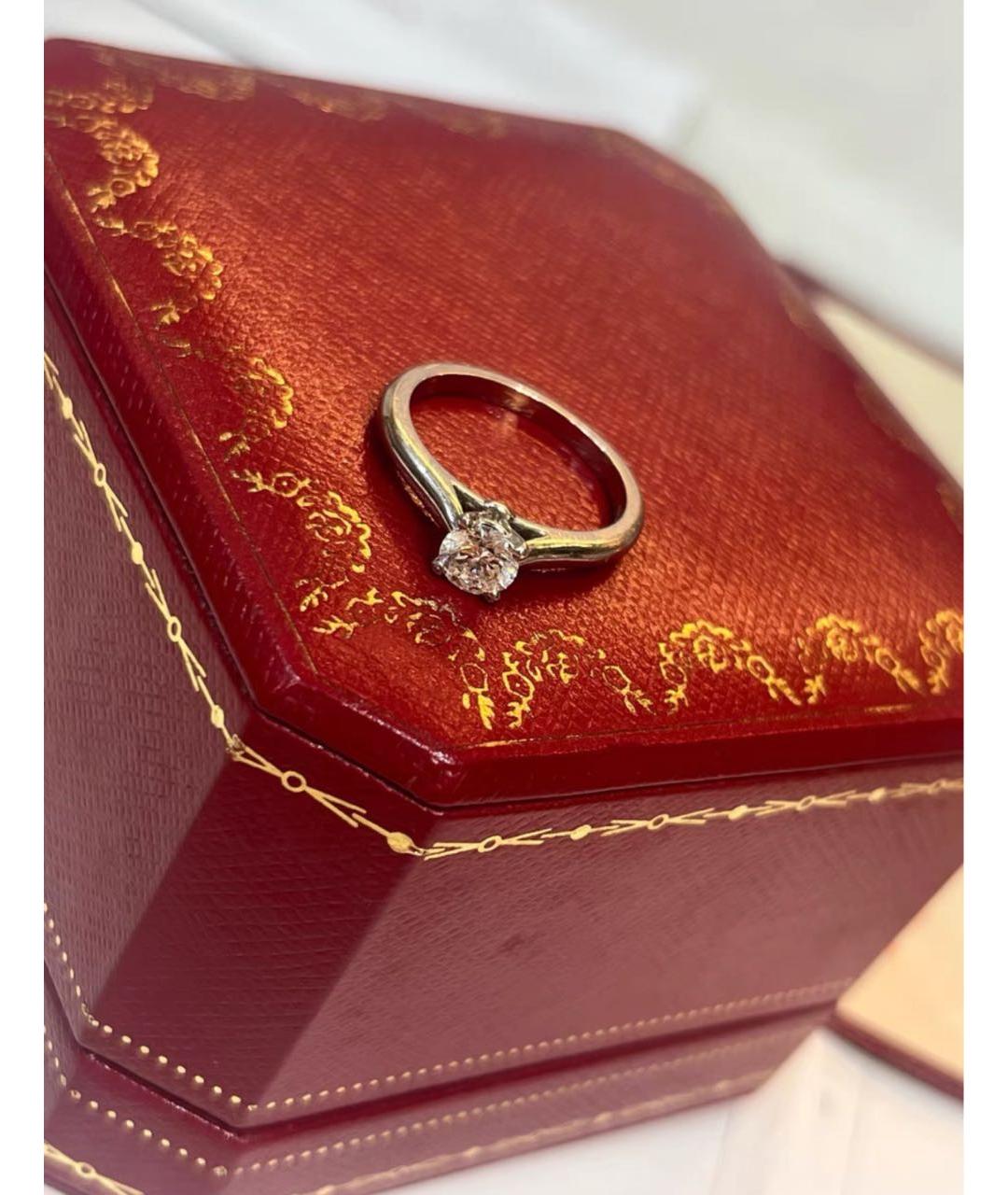 CARTIER Серебряное платиновое кольцо, фото 2