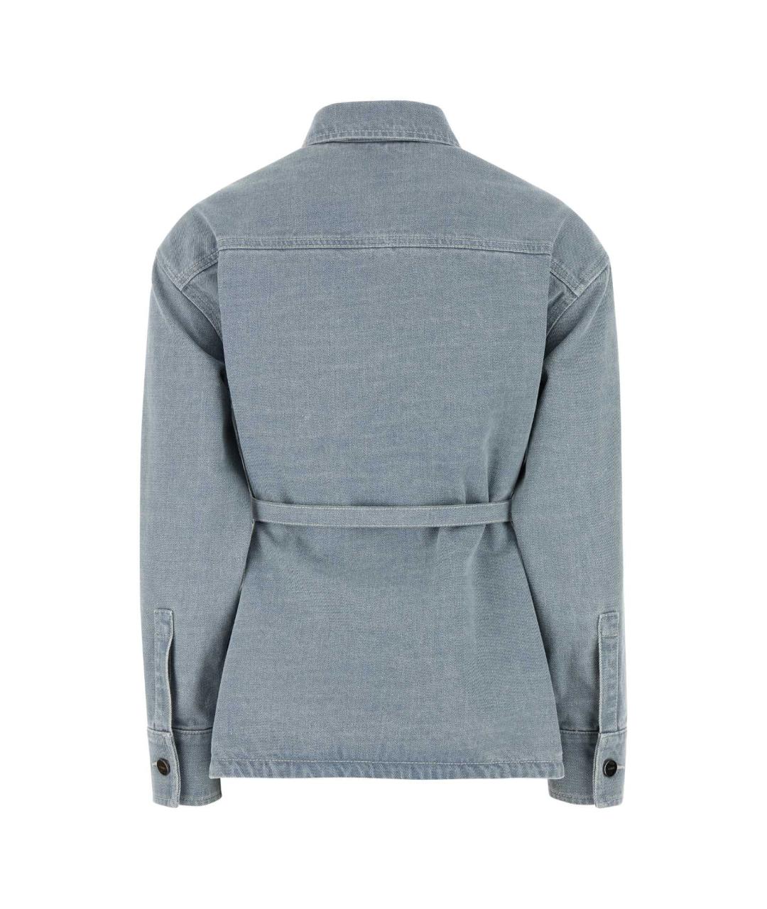 FENDI Голубая хлопковая куртка, фото 2