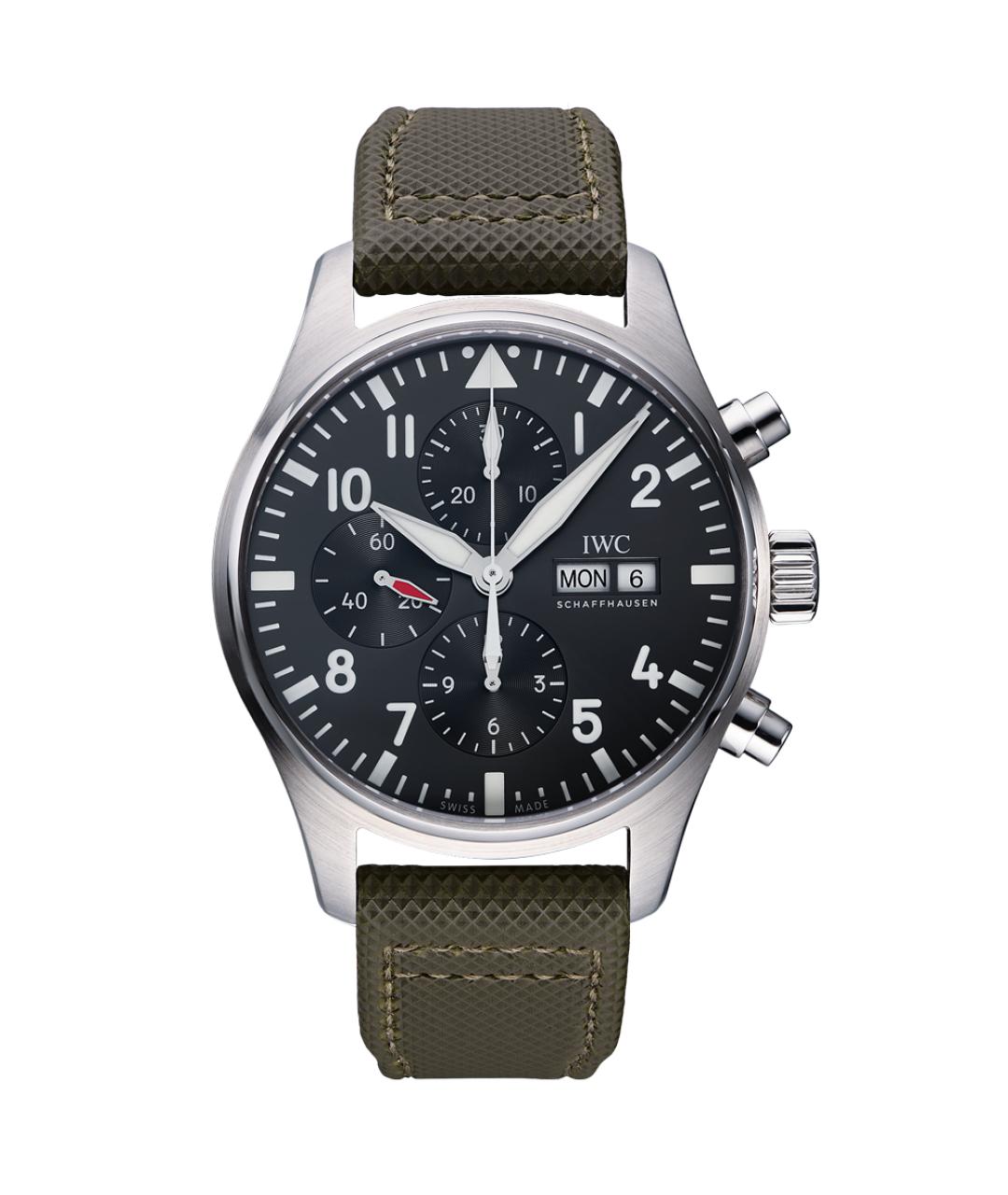 IWC Черные часы, фото 1