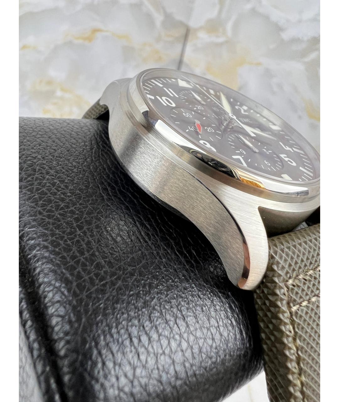 IWC Черные часы, фото 5