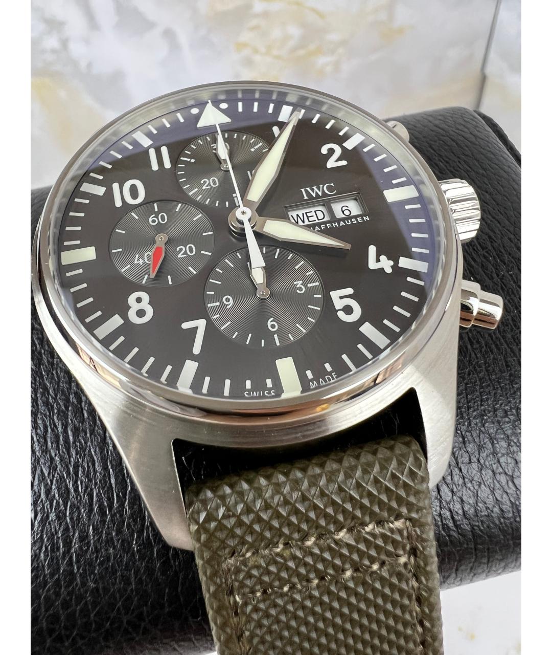 IWC Черные часы, фото 4