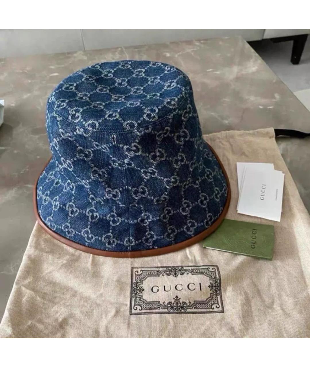 GUCCI Синяя панама, фото 4