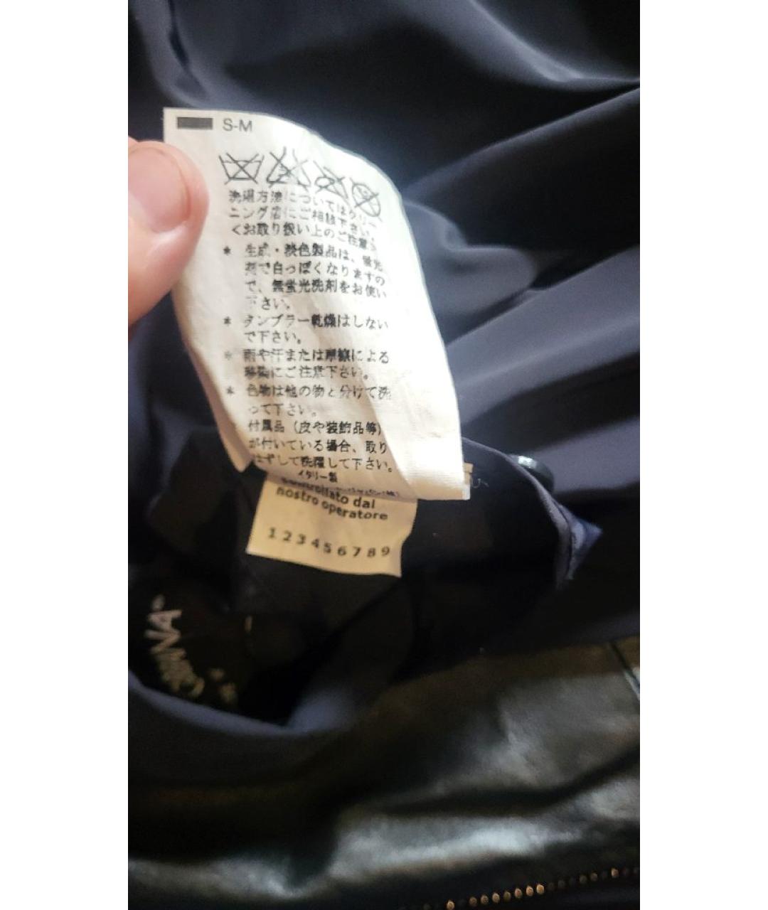 DOLCE&GABBANA Темно-синяя полиэстеровая куртка, фото 5