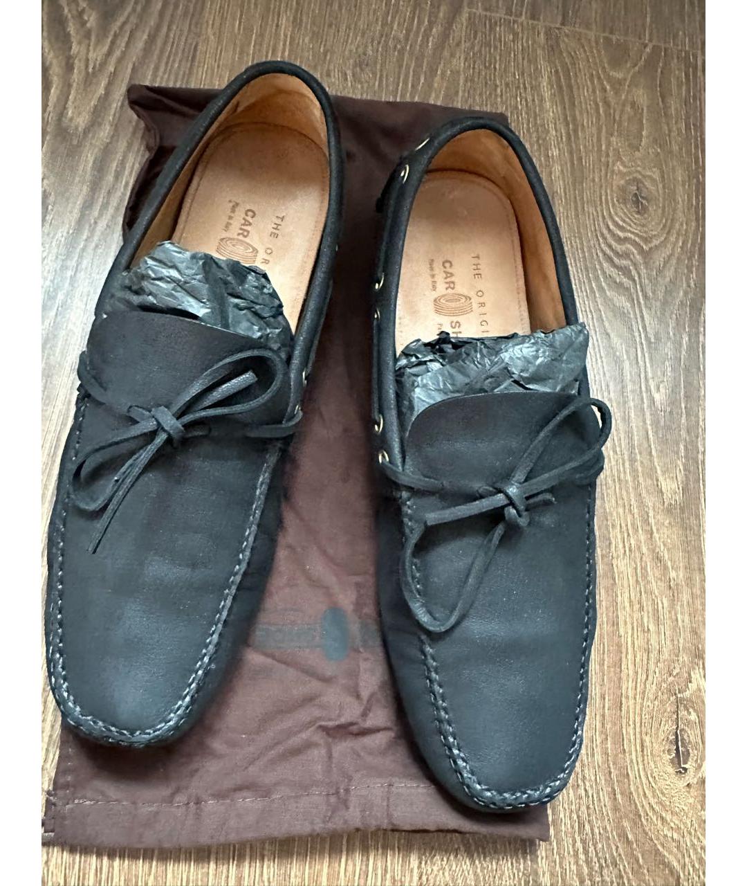 CAR SHOE Черные кожаные мокасины, фото 3