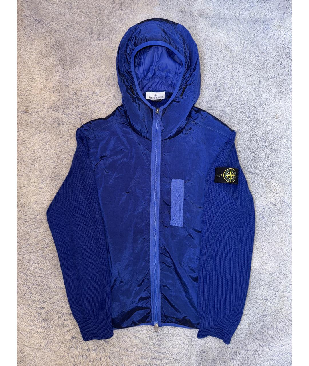 STONE ISLAND Синяя шерстяная куртка, фото 10