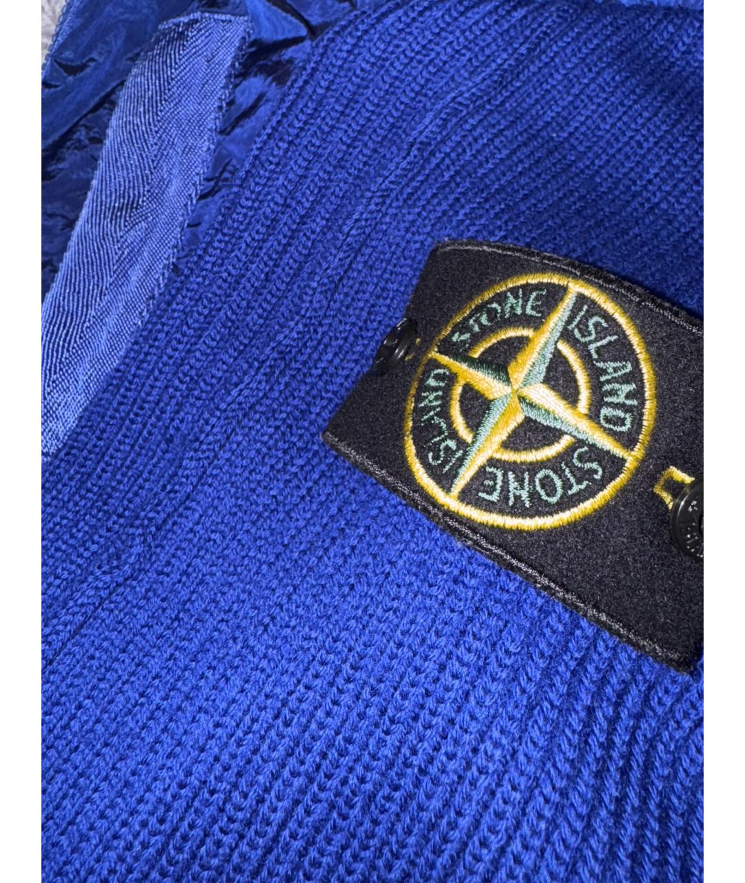 STONE ISLAND Синяя шерстяная куртка, фото 8