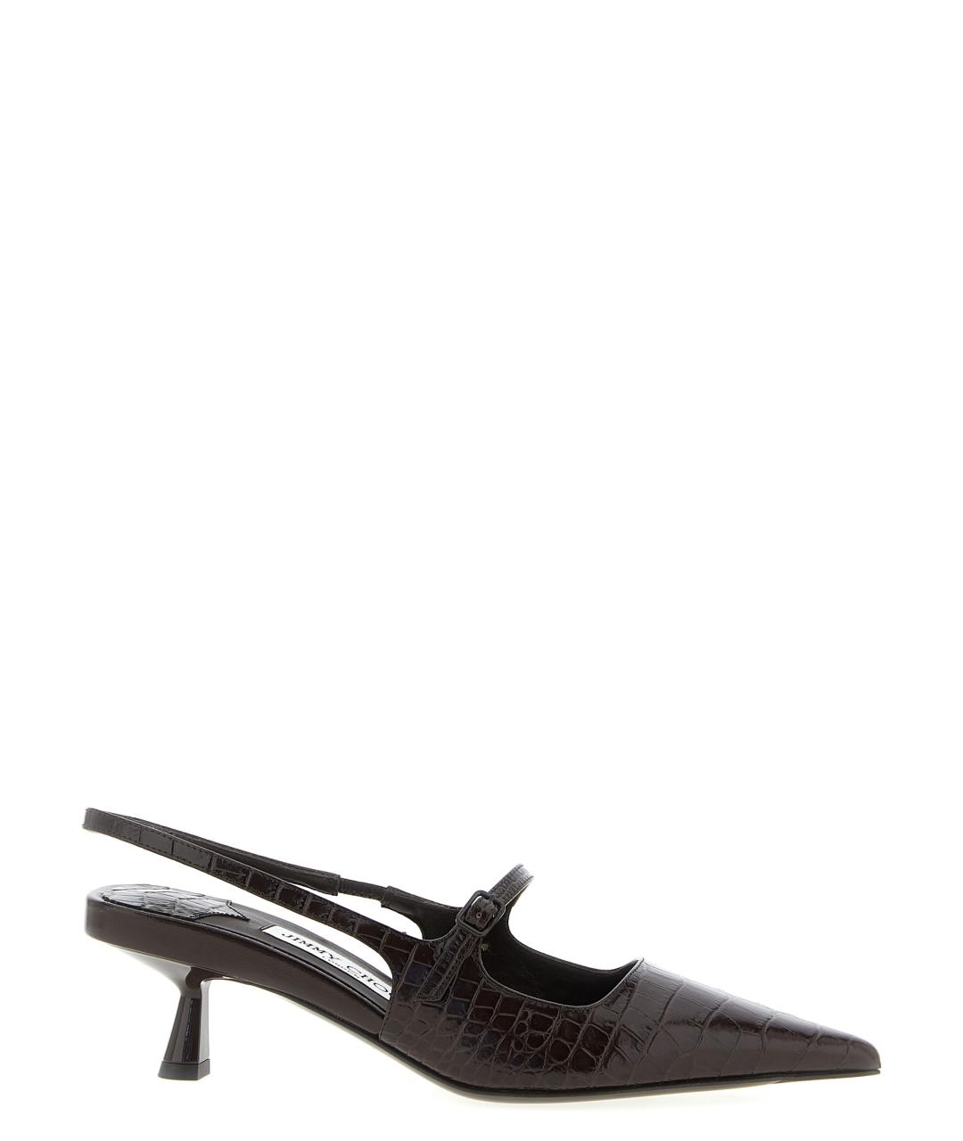 JIMMY CHOO Коричневые кожаные туфли, фото 1