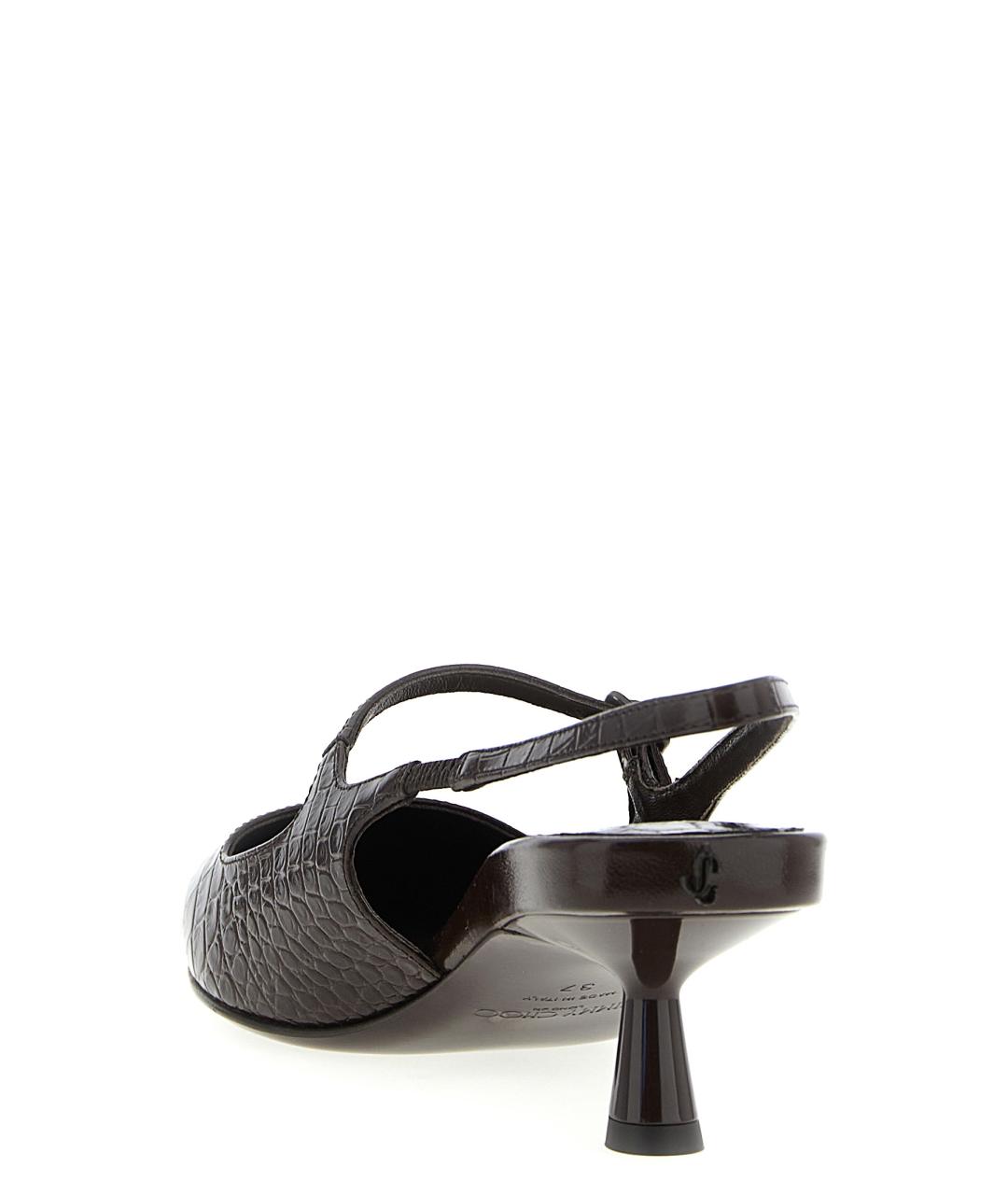 JIMMY CHOO Коричневые кожаные туфли, фото 3