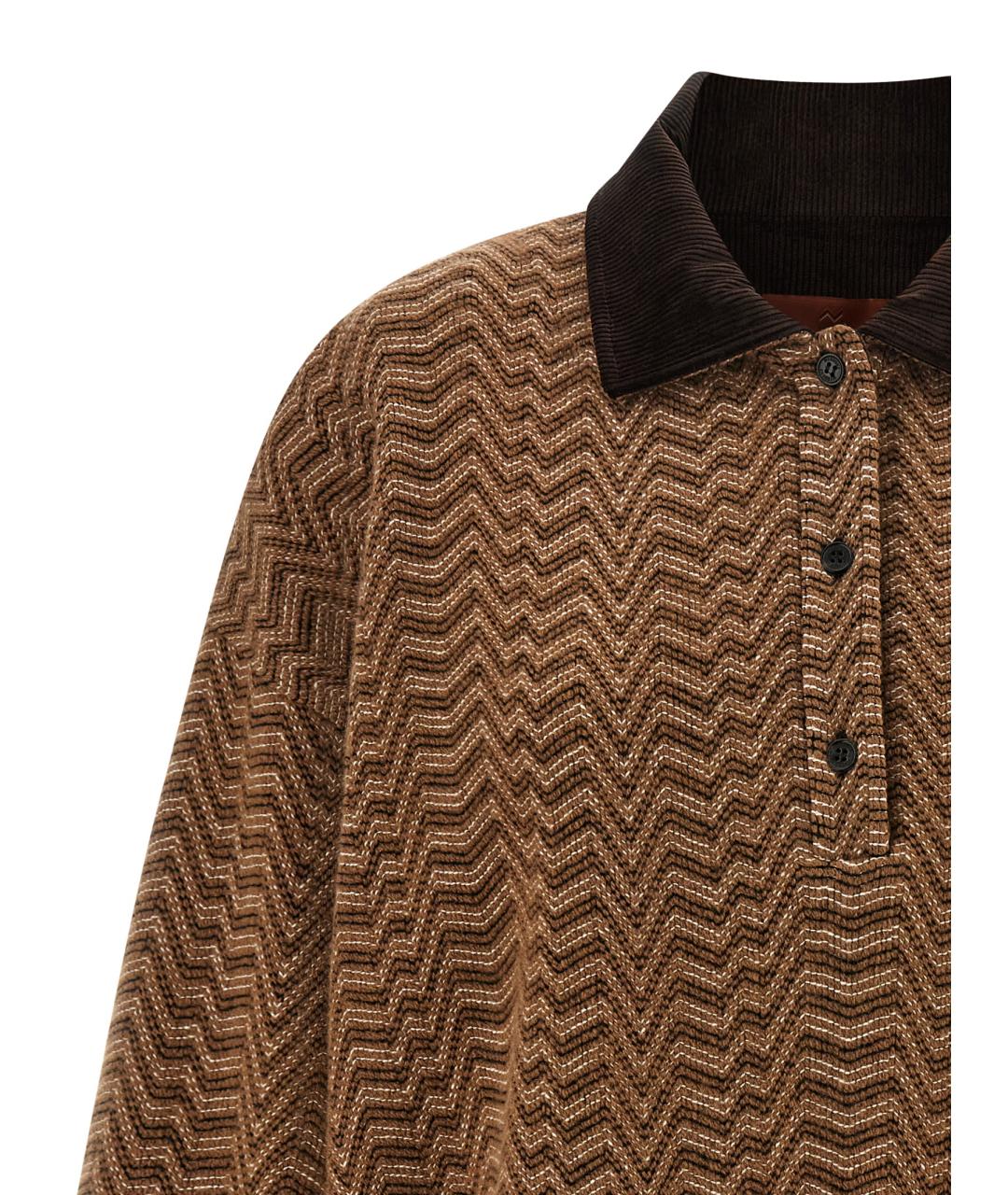 MISSONI Коричневый шерстяной джемпер / свитер, фото 3