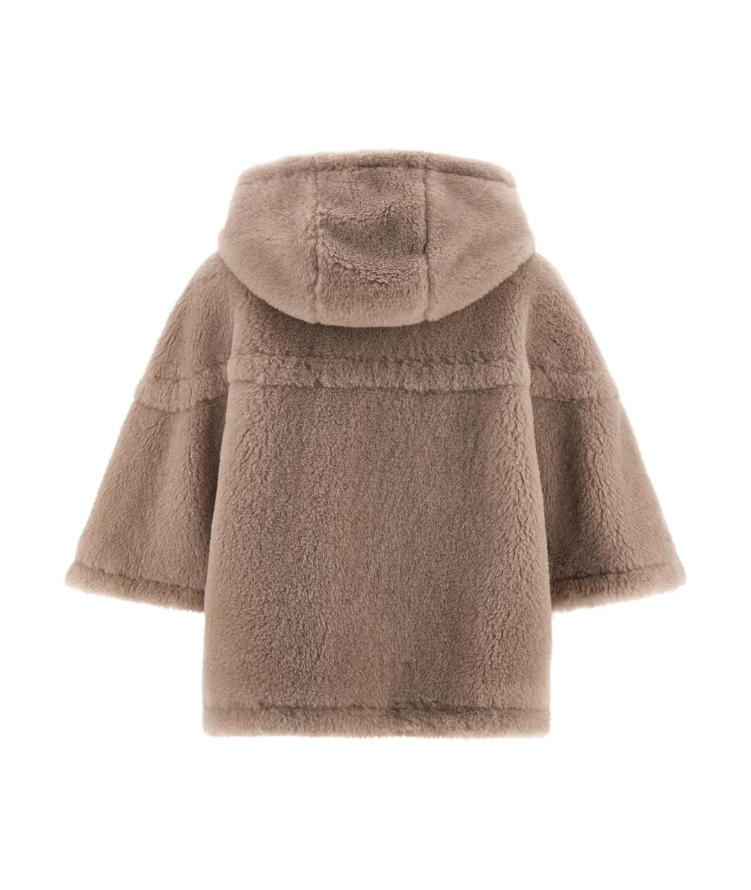 MAX MARA Бежевая шерстяная шуба, фото 2