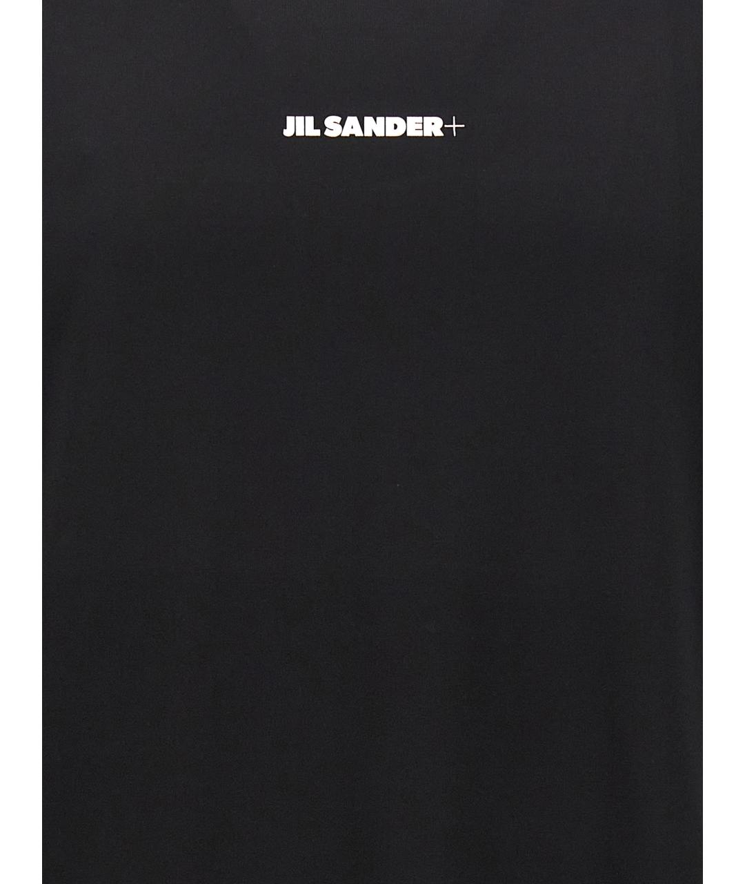 JIL SANDER Черная синтетическая футболка, фото 4