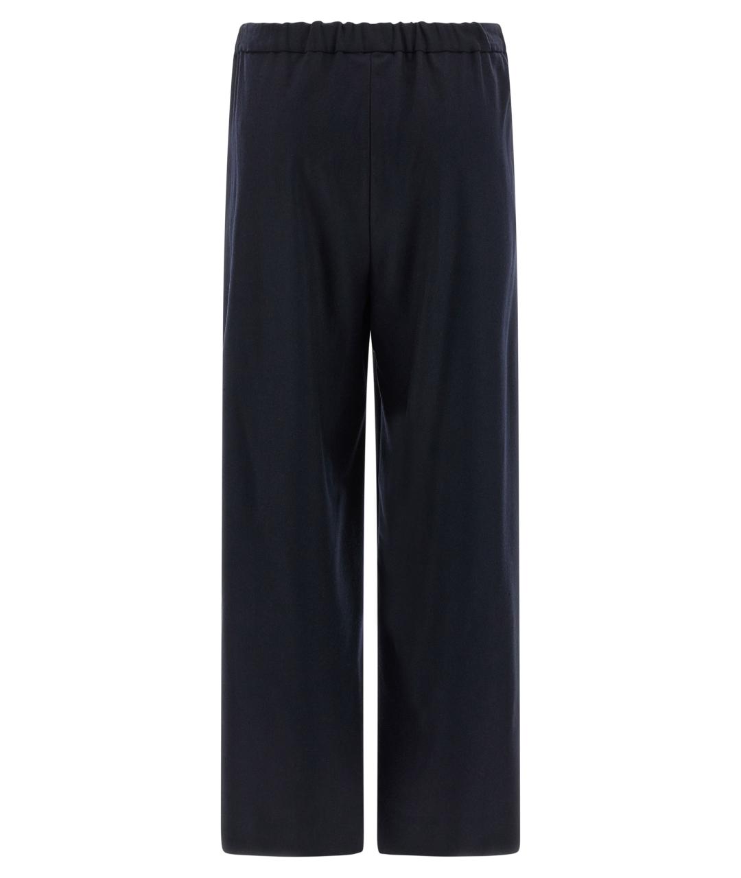 'S MAX MARA Синие шерстяные прямые брюки, фото 2