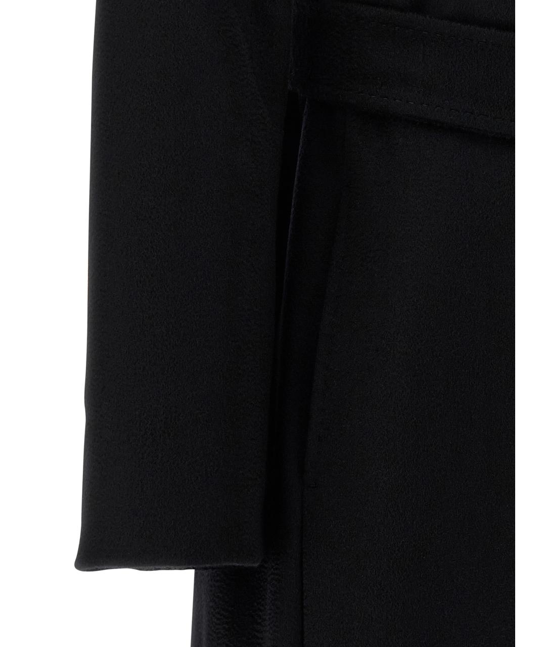 MAX MARA STUDIO Черное шерстяное пальто, фото 4
