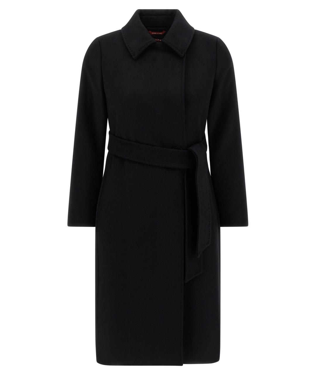 MAX MARA STUDIO Черное шерстяное пальто, фото 1