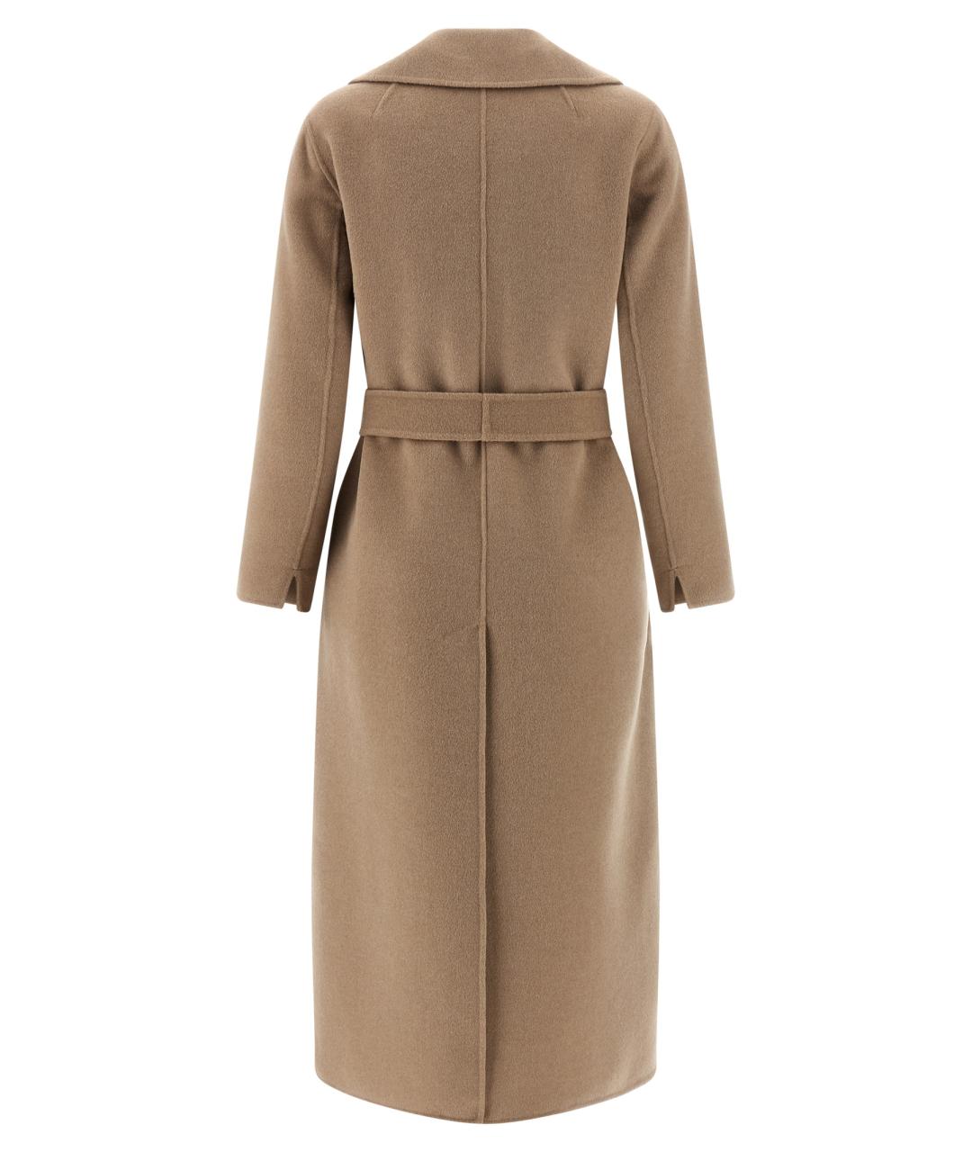 'S MAX MARA Бежевое шерстяное пальто, фото 2