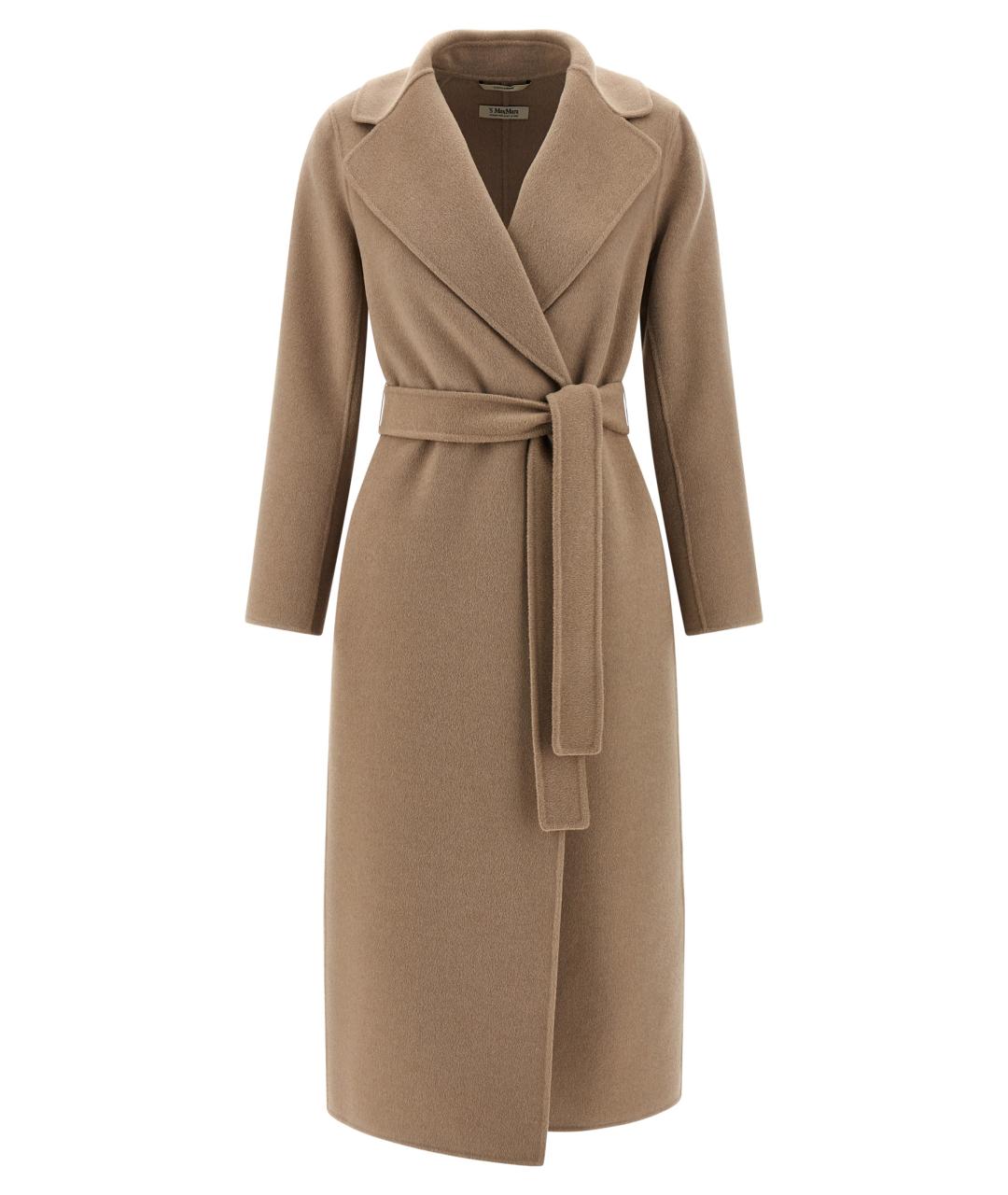 'S MAX MARA Бежевое шерстяное пальто, фото 1
