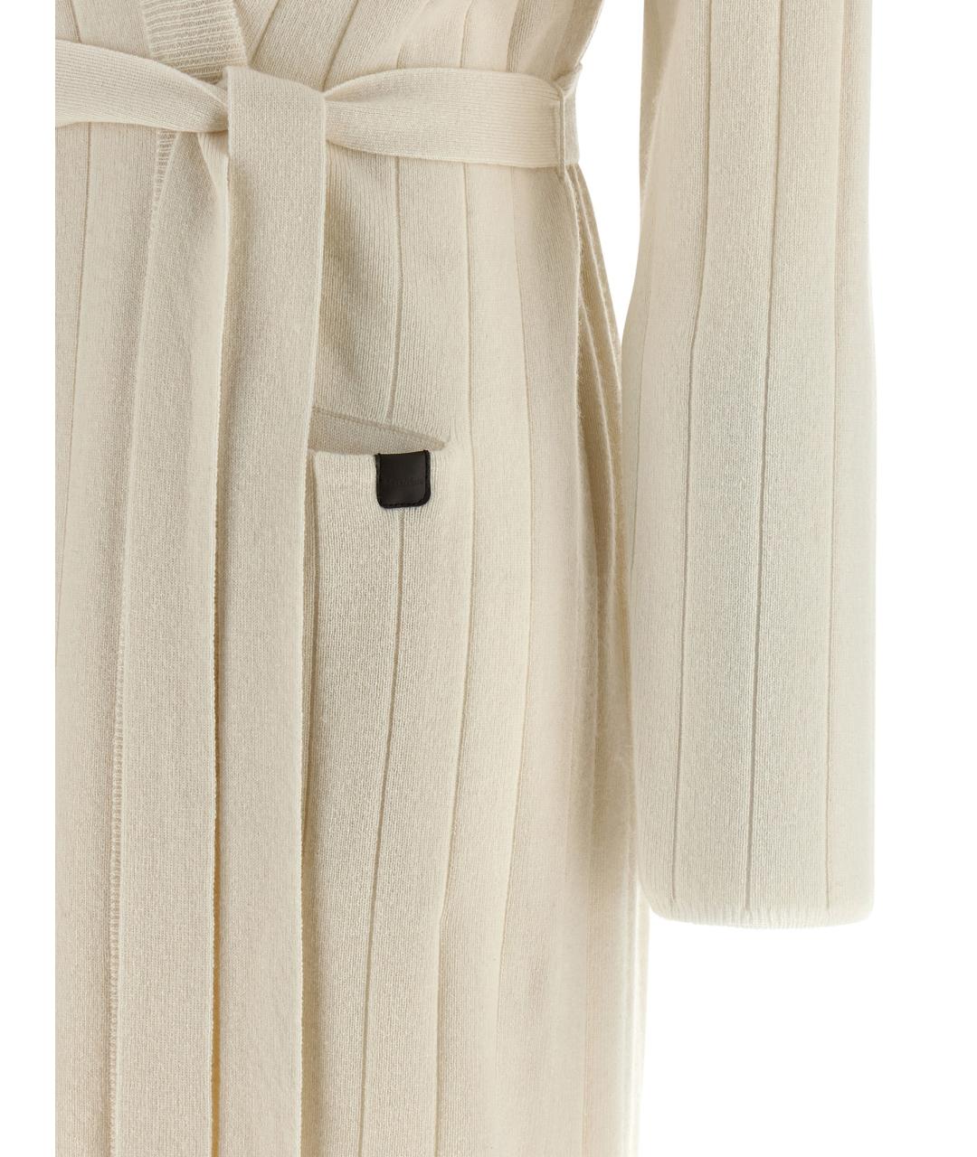 MAX MARA Белый кашемировый кардиган, фото 4