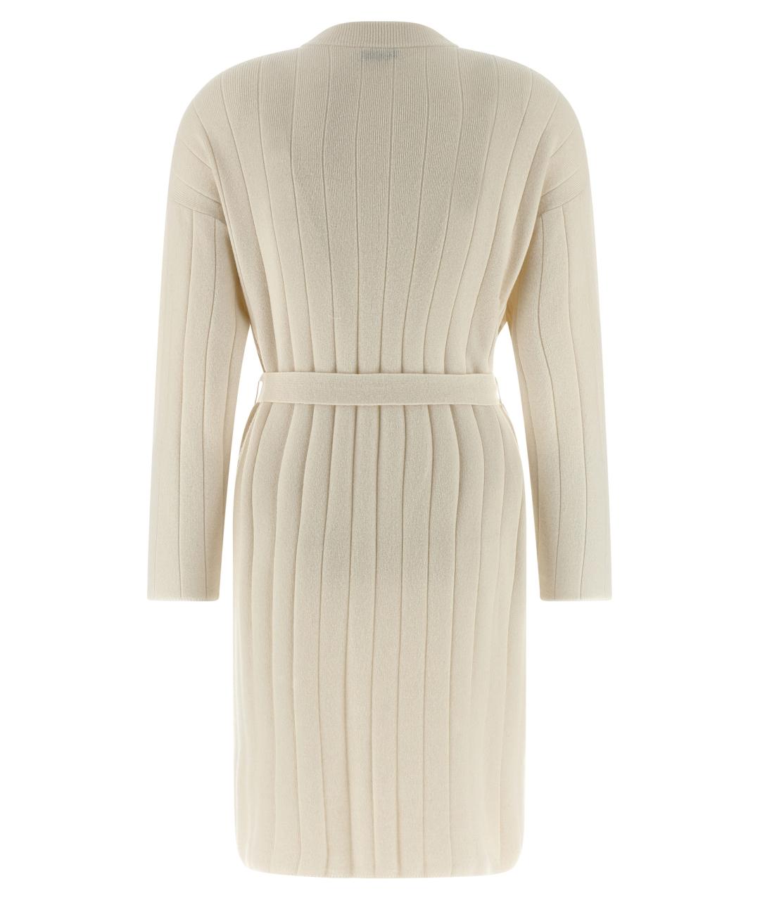 MAX MARA Белый кашемировый кардиган, фото 2