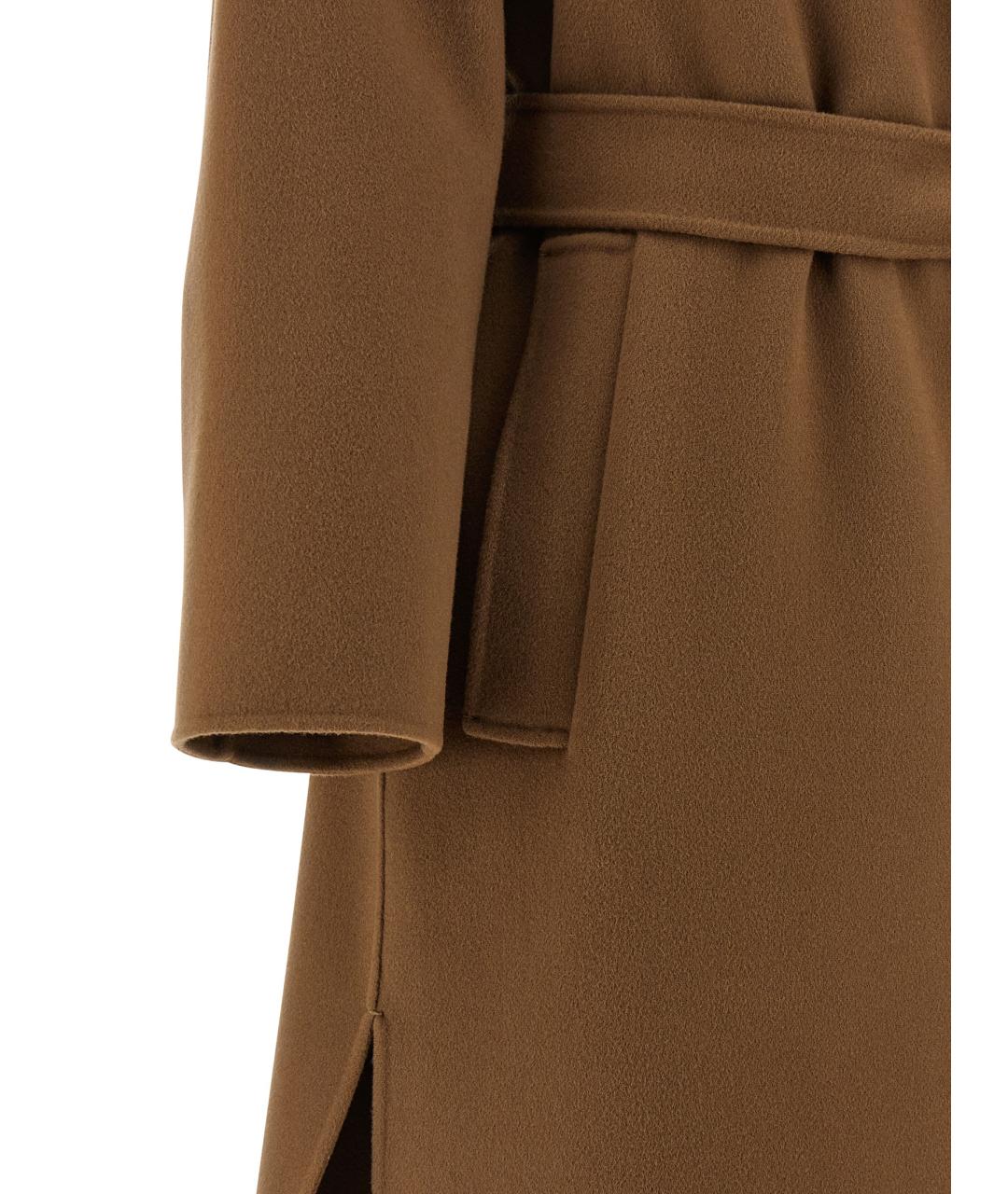 'S MAX MARA Коричневое шерстяное пальто, фото 5