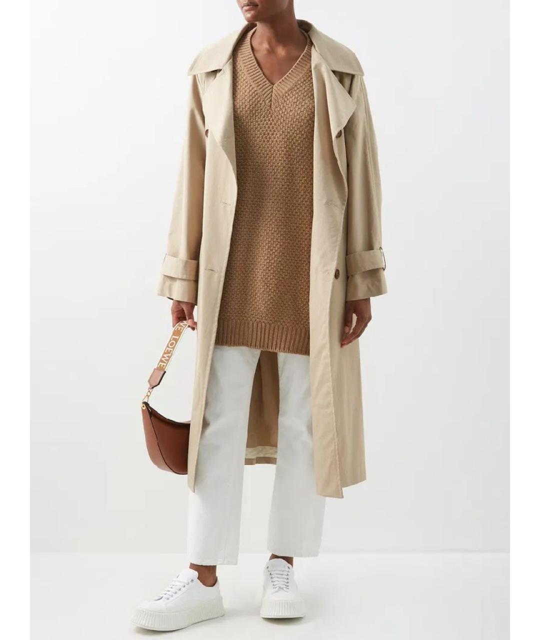 WEEKEND MAX MARA Коричневый шерстяной джемпер / свитер, фото 5