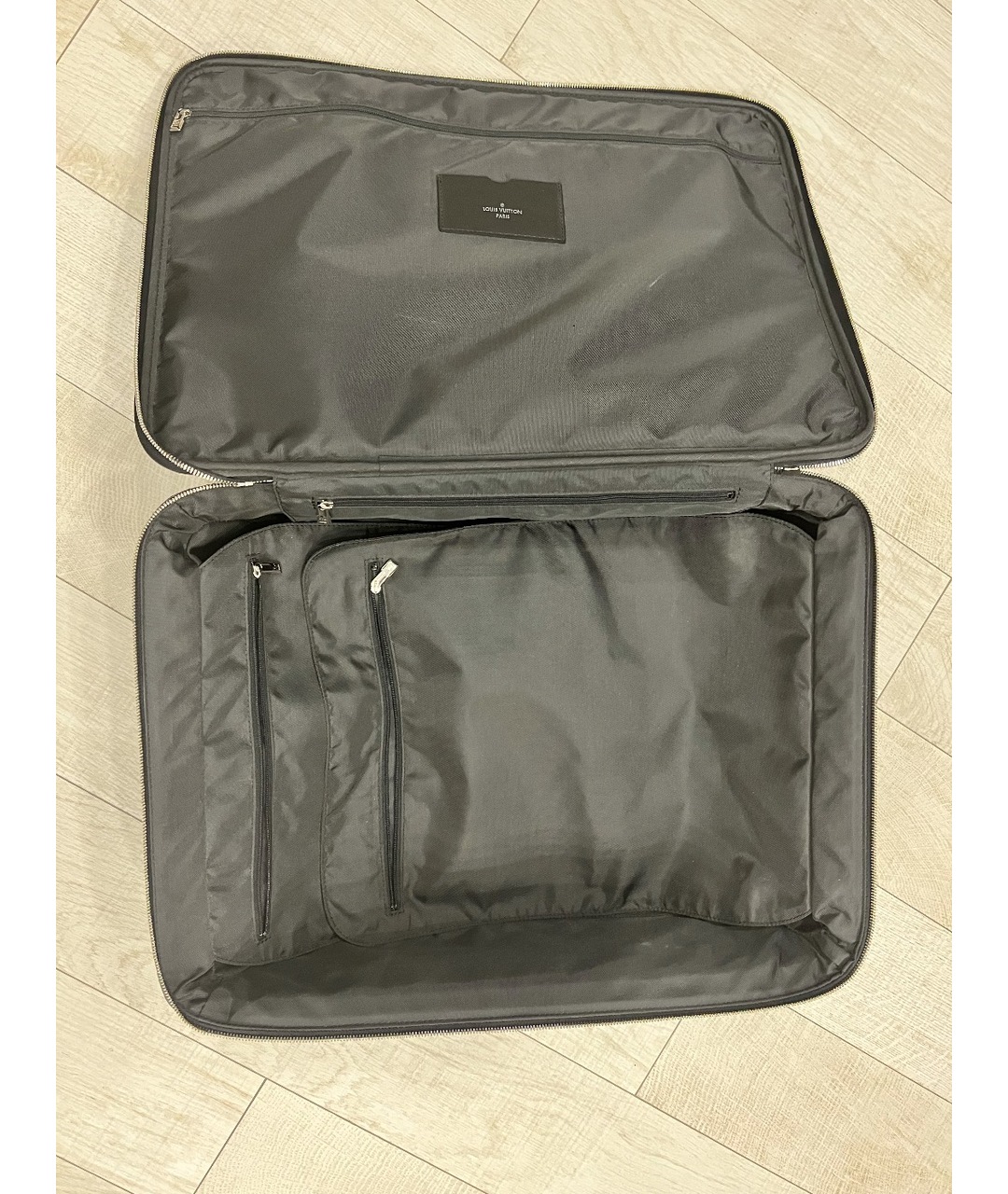 LOUIS VUITTON PRE-OWNED Черный льняной чемодан, фото 5