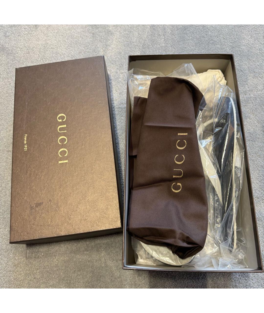 GUCCI Черные резиновые шлепанцы, фото 5