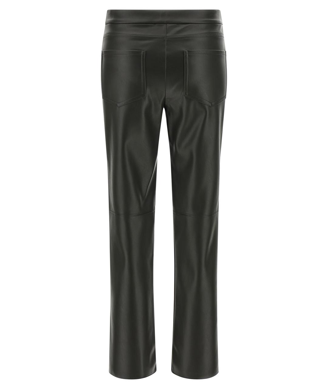 'S MAX MARA Зеленые полиэстеровые прямые брюки, фото 2