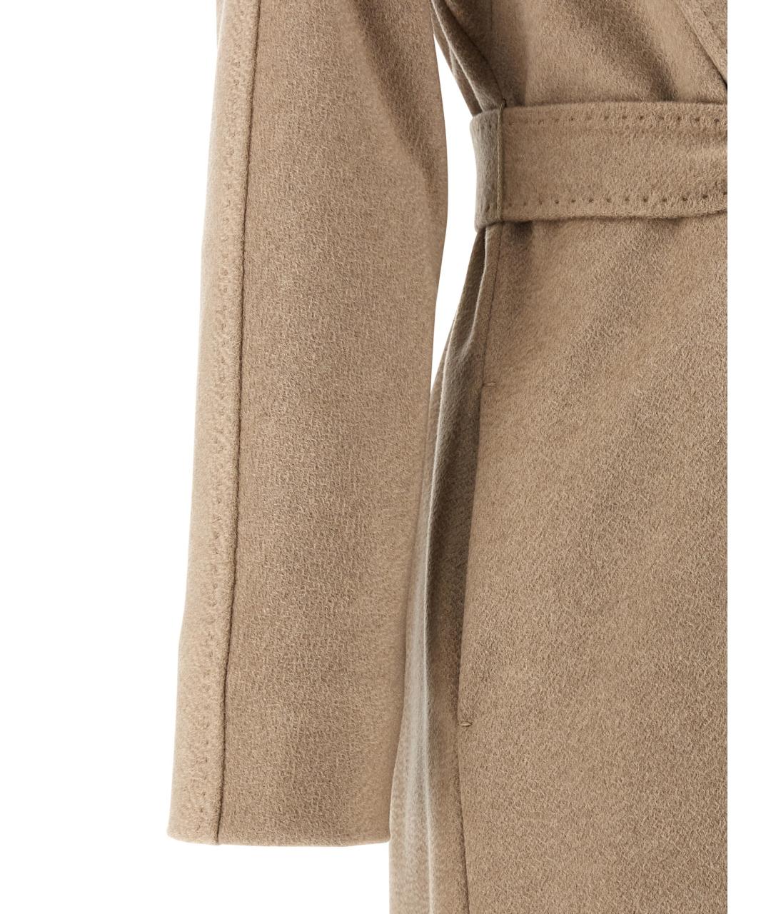 MAX MARA STUDIO Бежевое кашемировое пальто, фото 4