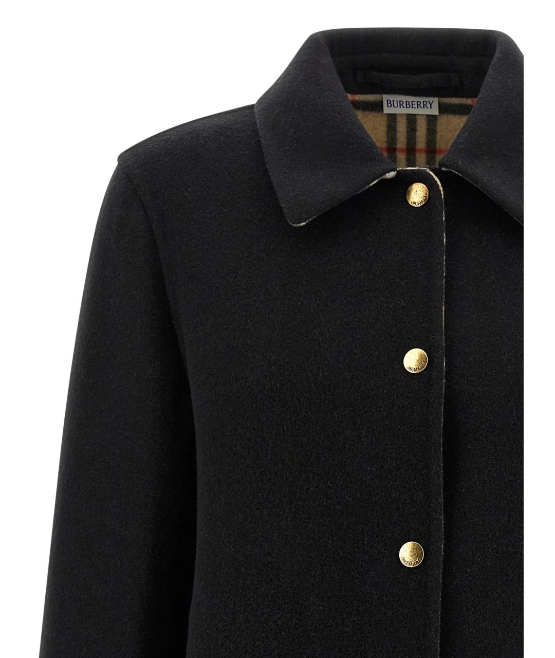 BURBERRY Черная шерстяная куртка, фото 3