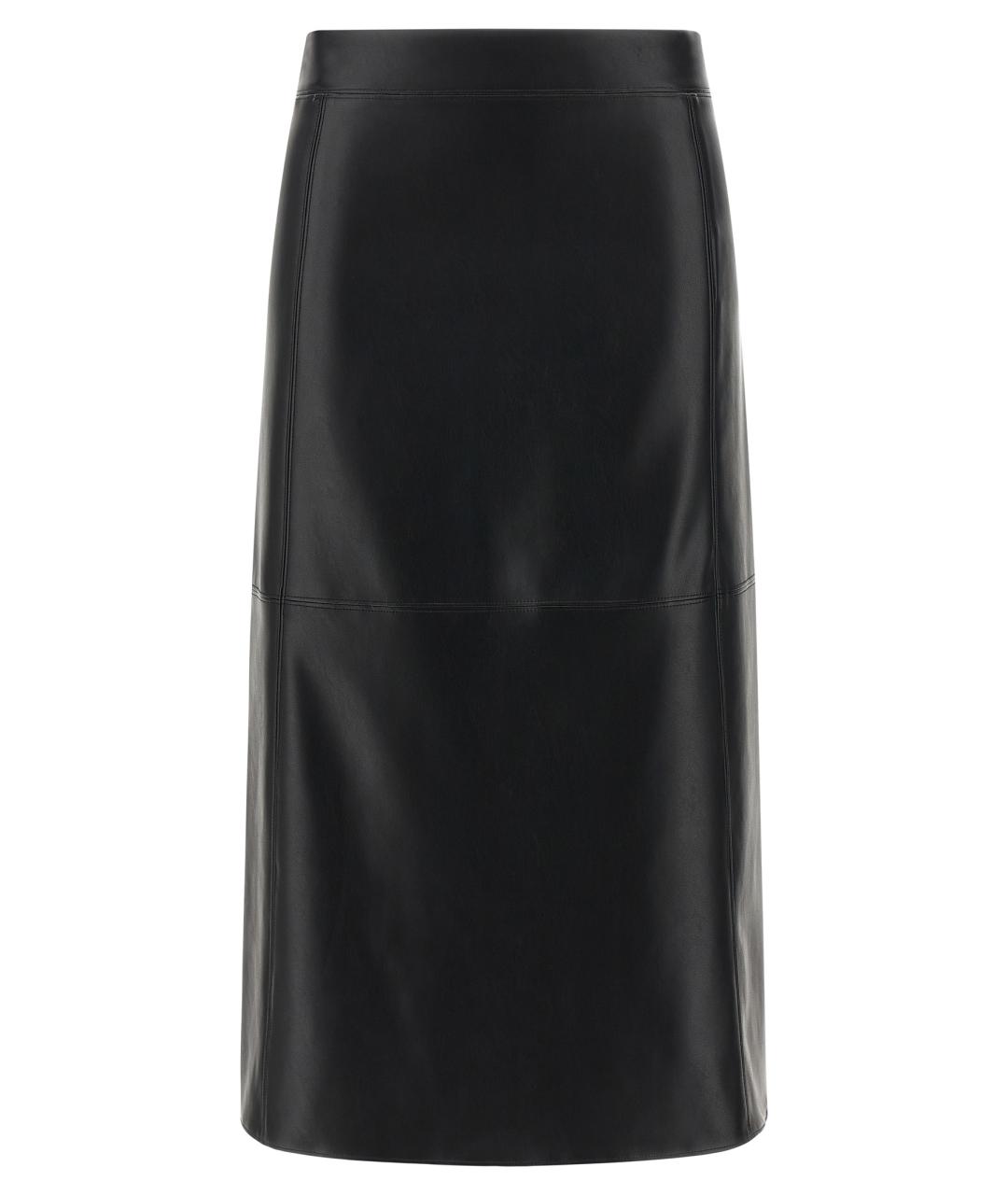 'S MAX MARA Черная синтетическая юбка миди, фото 1