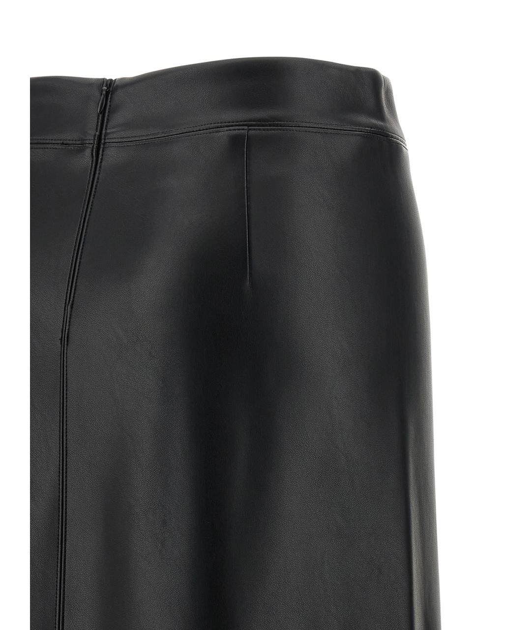 'S MAX MARA Черная синтетическая юбка миди, фото 4