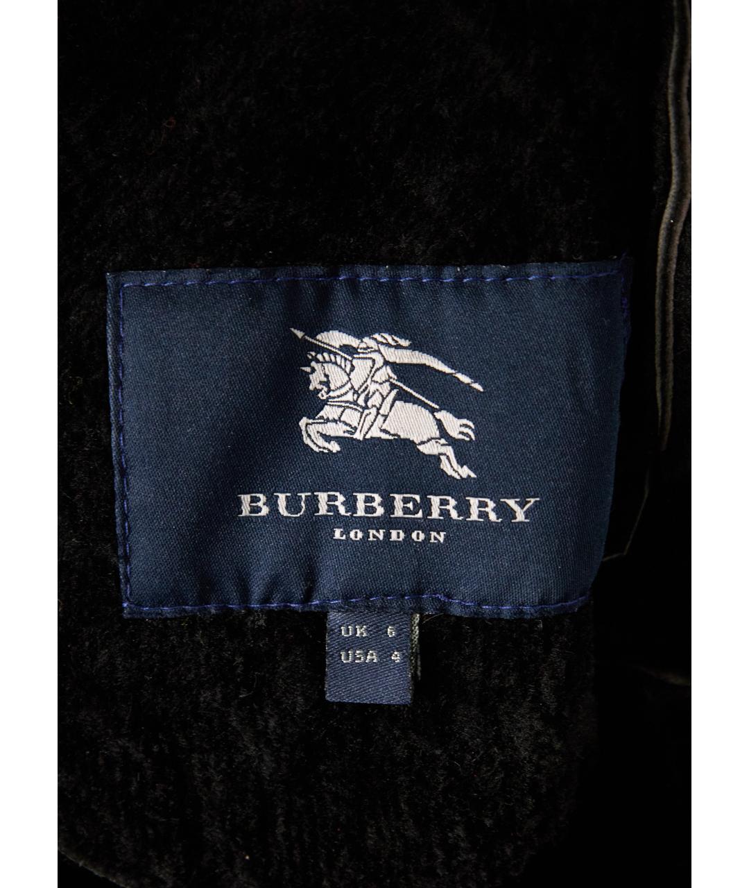 BURBERRY Черная дубленка, фото 3