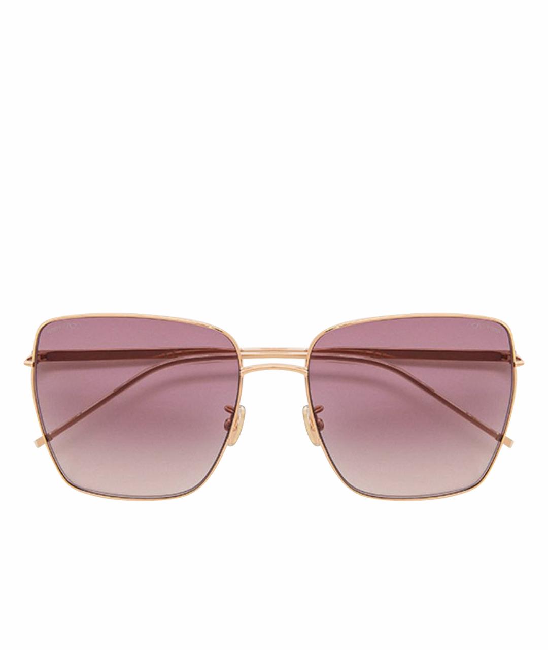 JIMMY CHOO Розовые металлические солнцезащитные очки, фото 1