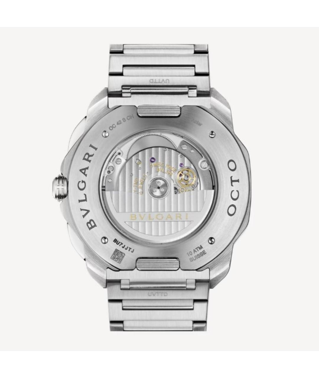 BVLGARI Серебряные металлические часы, фото 4