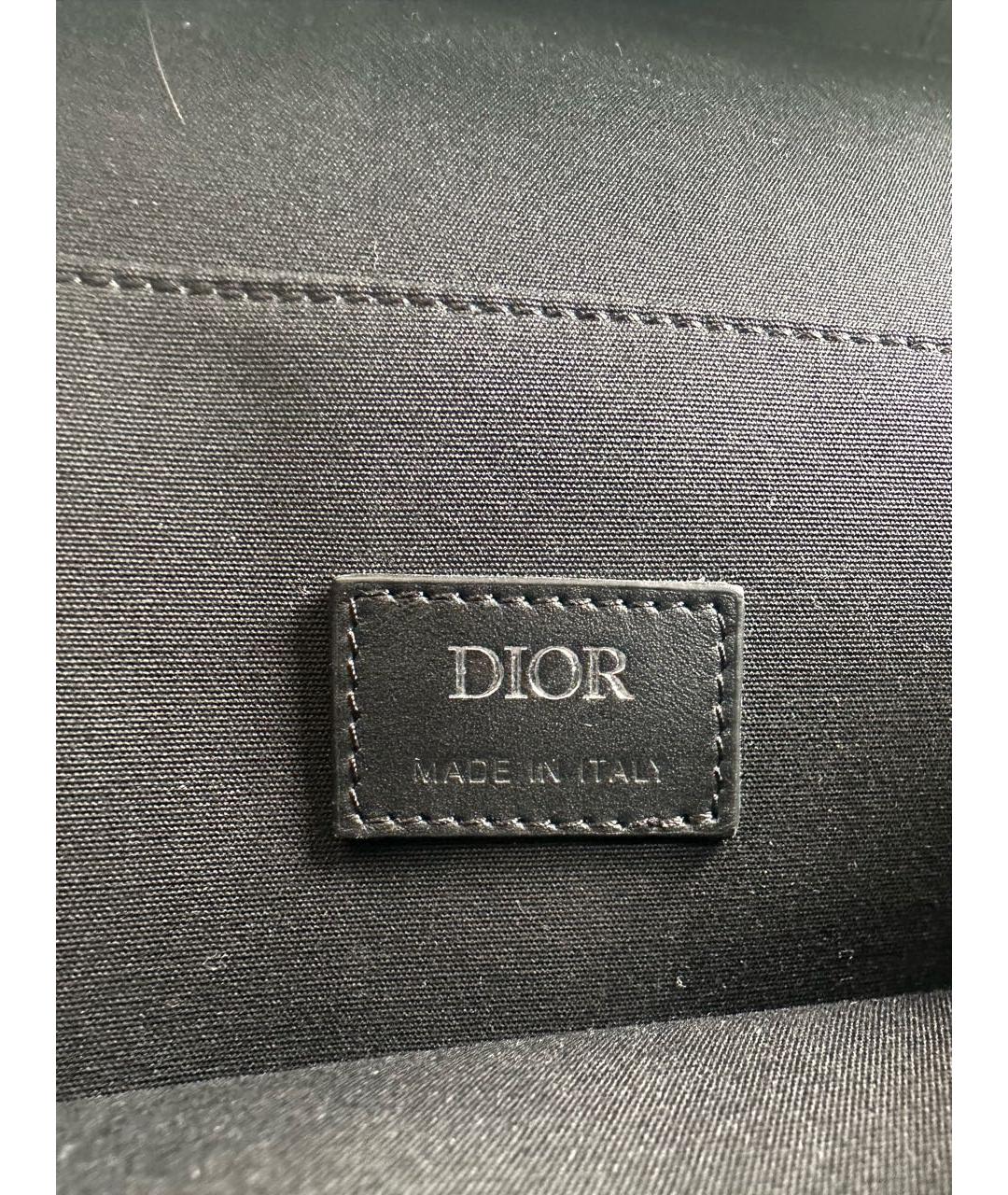 CHRISTIAN DIOR Черный рюкзак из искусственной кожи, фото 4