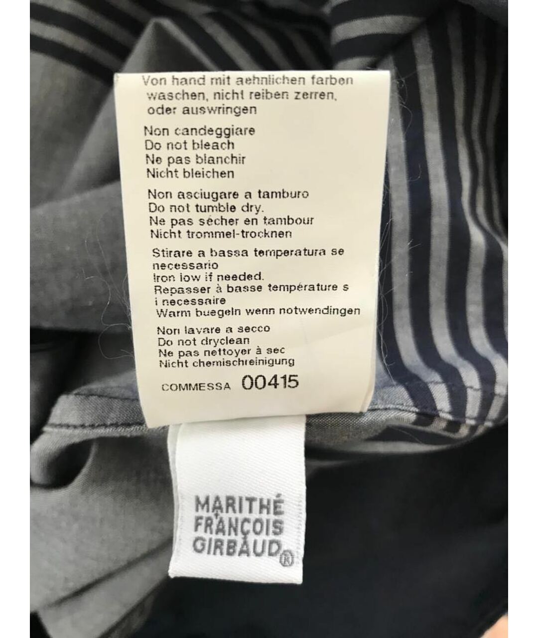 MARITHE FRANCOIS GIRBAUD Синяя хлопковая кэжуал рубашка, фото 4